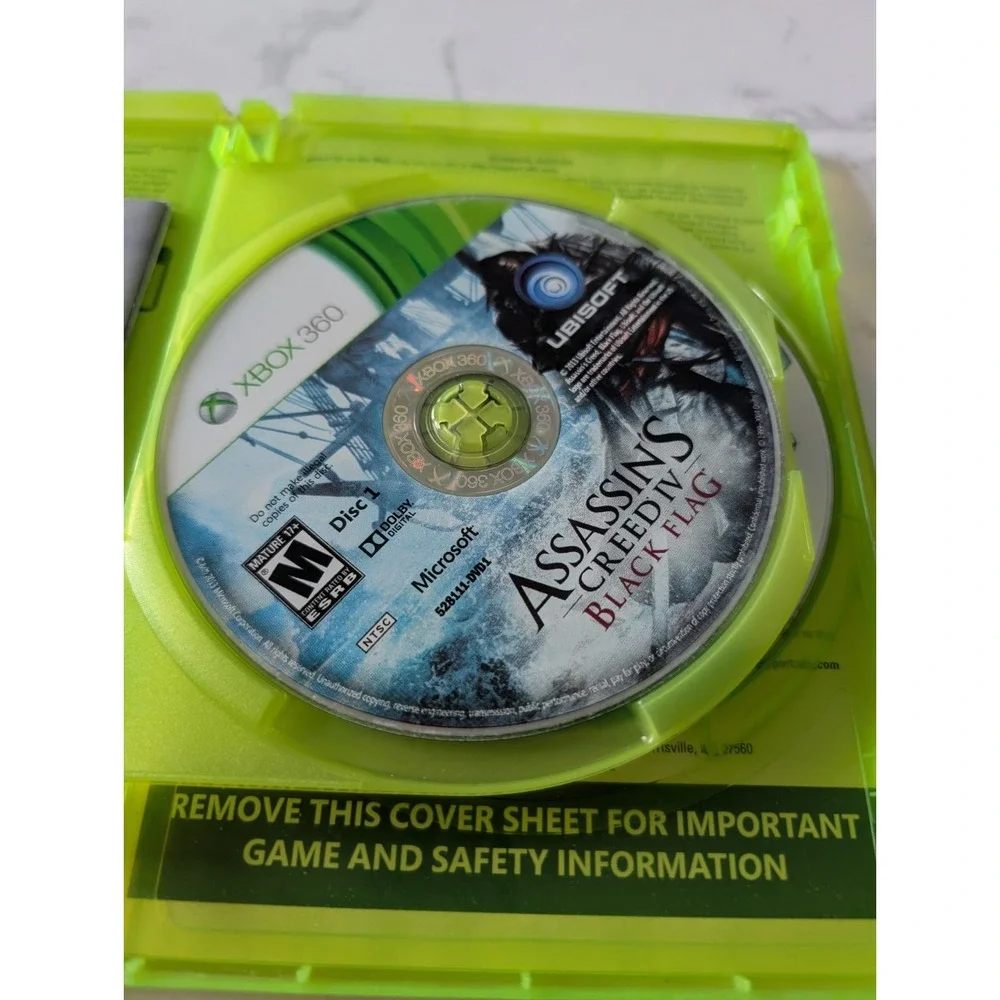 Assassins Creed IV Black Flag XBOX 360 Video Game 2 Disc Gamestop Edition